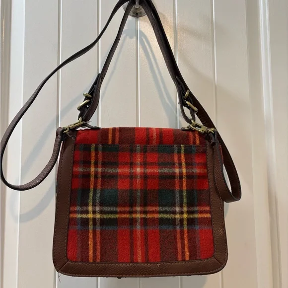 Merona Plaid Wool Cross Body Bag - Picture 3 of 7